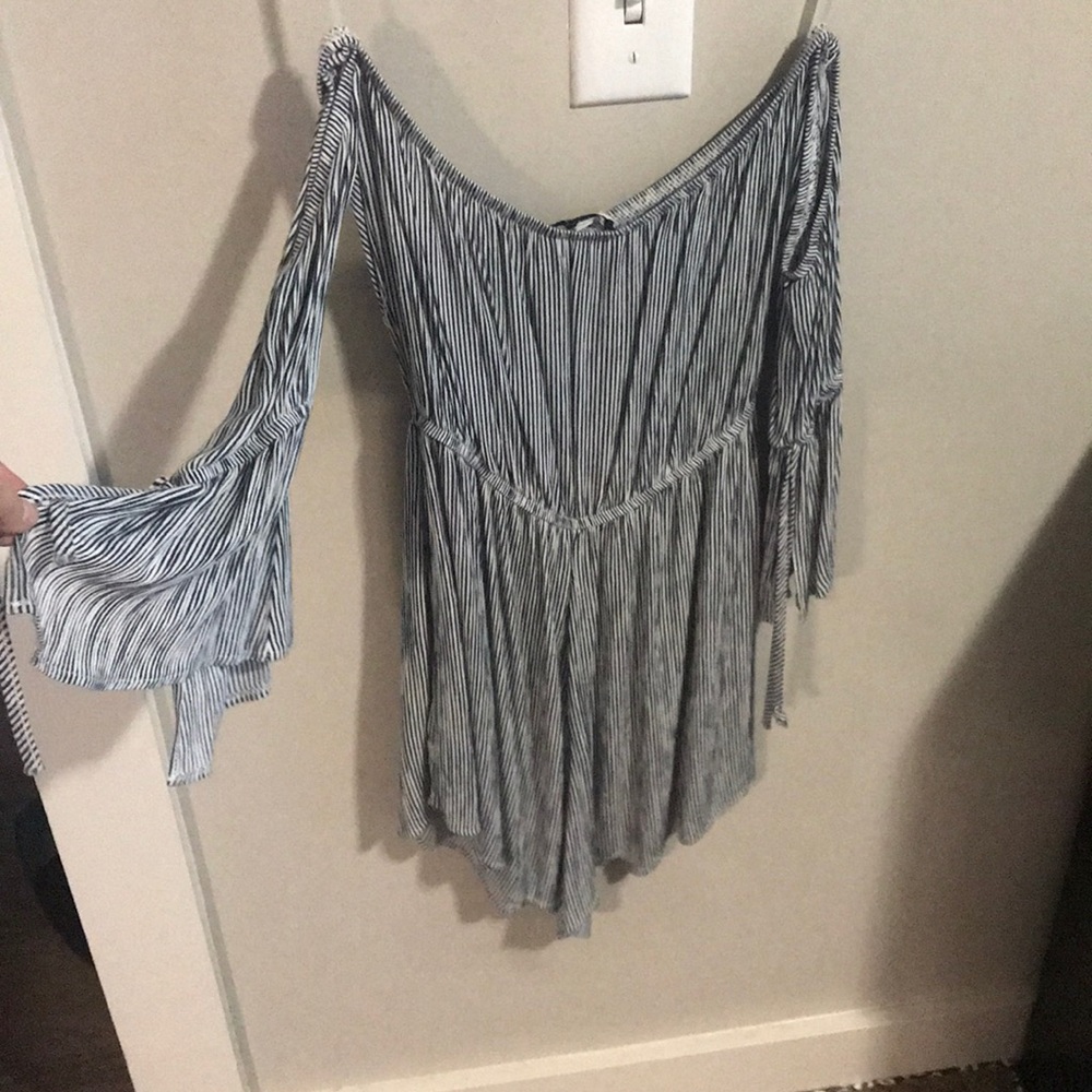 Striped romper